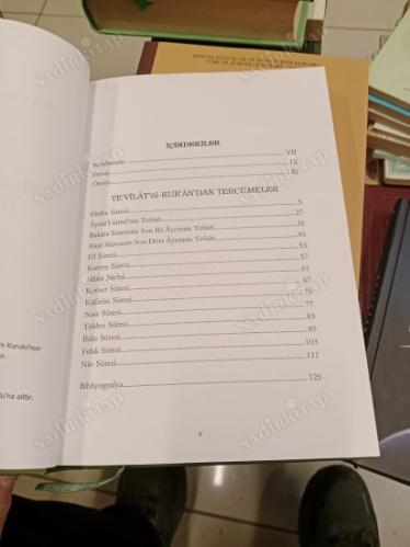 Tevilatül Kur'an'dan Tercümeler