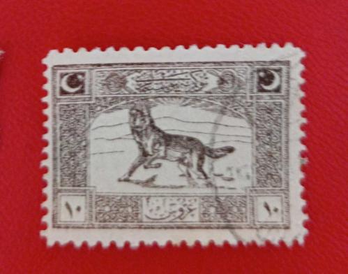 1922  Cenova Serisinden 10 kuruşluk valör _ damgalı