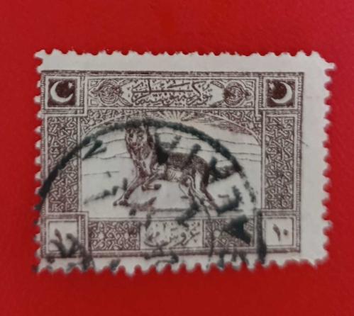 1922 Cenova serisinden damgalı  10 kuruşluk valör