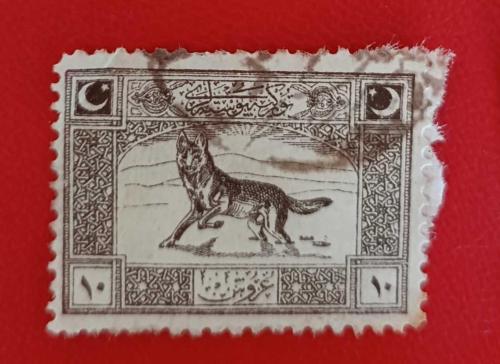 1922  Cenova Serisinden 10 kuruşluk valör _ damgalı