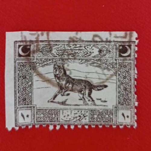 1922  Cenova Serisinden 10 kuruşluk valör Kısmen Dantelsiz _ damgalı