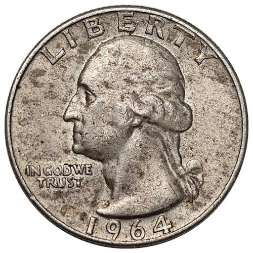 ABD 1964 Yılı 1/4 Dolar ÇÇT