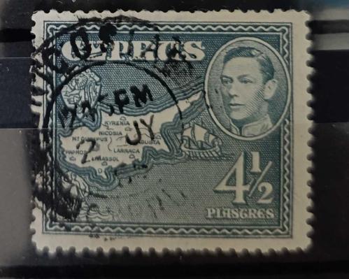 İngiliz Yönetimindeki Kıbrıs 1938 _ damgalı