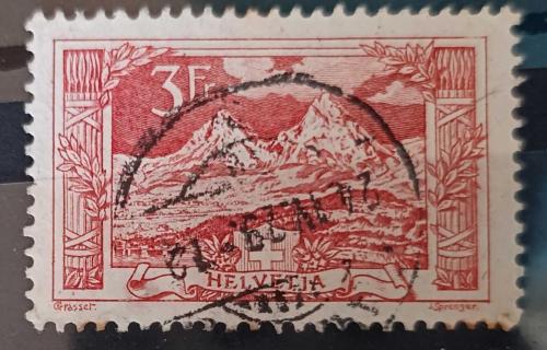 İsviçre 1918 _nadir _ damgalı pul