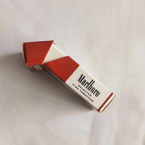 MARLBORO SİGARA PAKETİ GÖRÜNÜMLÜ - Koleksiyonluk Kibrit Kutusu
