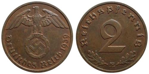 Almanya 1939 Yılı 2 Pfennig ÇİLALTI