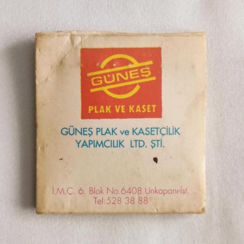 GÜNEŞ PLAK - HÜLYA SÜER - Koleksiyonluk Promosyon Kibrit
