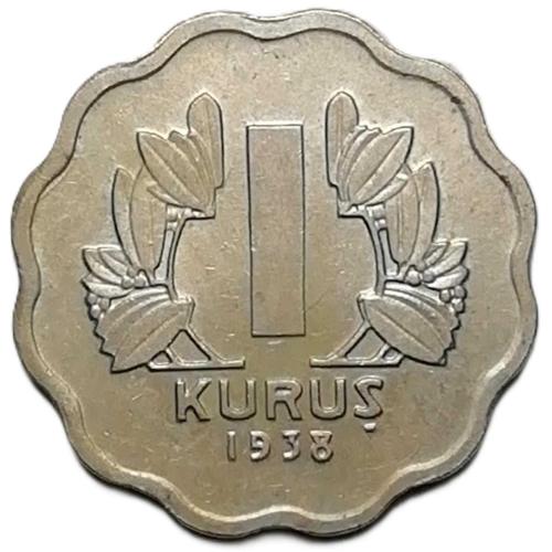 1938 Yılı 1 Kuruş ÇİL