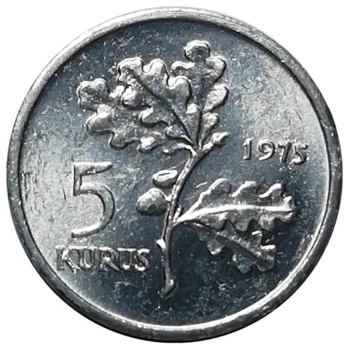1975 Yılı 5 Kuruş FAO Aile Planlaması ÇİL (+)
