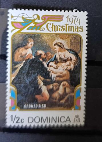 Karayip Denizi Dominica Adası _ damgasız pul