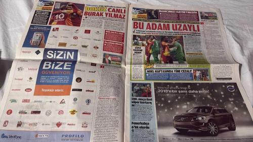 FOTOMAÇ -FUTBOL GAZETESİ -TURKISH NEWSPAPER - DOĞUM GÜNÜ HEDİYESİ  - TAM TAKIM EKSİKSİZ GAZETE -23 ARALIK - 2013 -  GALATASARAY-TRABZONSPOR DERBİSİ - BİZİ ALDATIYORLAR - BURAKOLOJİ - KARA BELA - FENER TOPARLANIR - İSTANBUL'UN HAKİMİ - MANCINI KADROYU DEĞİŞTİRDİ - DEFANSA YENİ YÜZ - SNEIJDER AYAKTA ALKIŞLANDI - DOKUZ CANLI BURAK YILMAZ - BU ADAM UZAYLI - İNANCIMIZI KAYBETMEDİK - ZEMİN GEÇER - ARDA: CHELSEA'Yİ RAHAT GEÇERİZ - CİMBOM ÇIKIŞTAKİ BURSA ERCİYES'İ AĞIRLIYOR - F.BAHÇE ÜLKER PINAR KARŞIYAKA'YA YENİLDİ - SESSİZ SİNEMA - DERBİ BUCA'NIN - TARAFTAR TFF'YE YÜRÜDÜ - YENİ YIL MÜJDESİ - KARTAL'DA 3 EKSİK - FENERBAHÇE BUZ KESTİ - F.BAHÇE KİMSEDEN ÇEKMEDİ KARABÜK'TEN ÇEKTİĞİ KADAR- BURAK YILMAZ - DROGBA - ONUR KIVRAK - OLCAN - MUSTAFA YUMLU - COLMAN - RIDVAN DİLMEN - EMMANUEL EMENİKE - İLHAN PARLAK - VOLKAN DEMİREL - SÜLEYMAN ABAY - WESLEY SNEIJDER - SABRİ - RIERA - YEKTA - GÖKHAN - SEMİH KAYA - BRUMA - EMMANUEL EBOUE - NORDIN AMRABAT - DANY - CEVAD PREKAZI - ARDA TURAN - HAKAN ÇALHANOĞLU