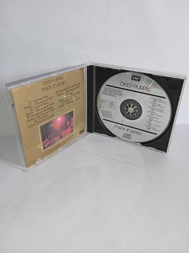 CD Deep Purple Made in Japan albümü. Orijinal İtalya baskı sarı bandrollü dönem albüm. Dinlemeyi etkilemeyen çizikler var, sorunsuz çalışıyor