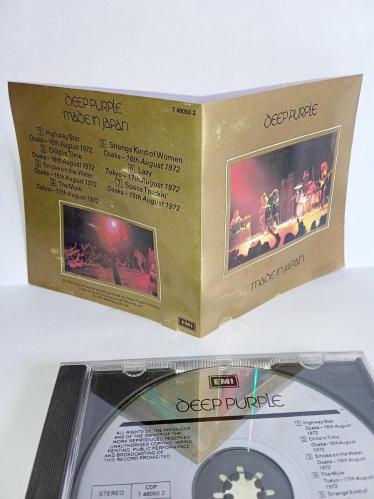 CD Deep Purple Made in Japan albümü. Orijinal İtalya baskı sarı bandrollü dönem albüm. Dinlemeyi etkilemeyen çizikler var, sorunsuz çalışıyor
