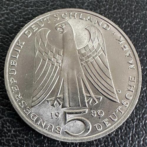 Almanya 5 Mark 1980 D. Vogelweide’nin Ölümünün 750. Yılı
