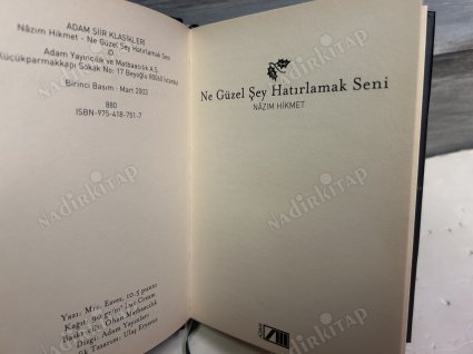Ne Güzel Şey Hatırlamak Seni Ciltli Şömizli