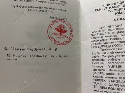 ESKİ VE KABUL EDİLMİŞ İSKOÇ RİTİ IV. DERECE RİTÜELİ MÜHÜRLÜ