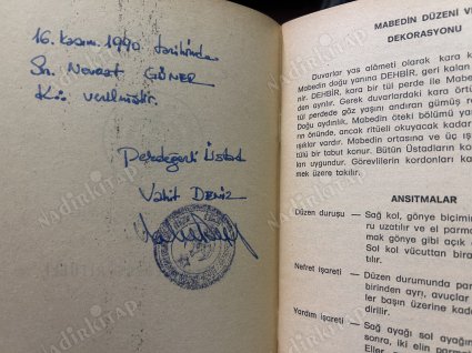 BÜYÜK MASON MAHFİLİ ÜÇÜNCÜ DERECE RİTÜELİ MÜHÜRLÜ