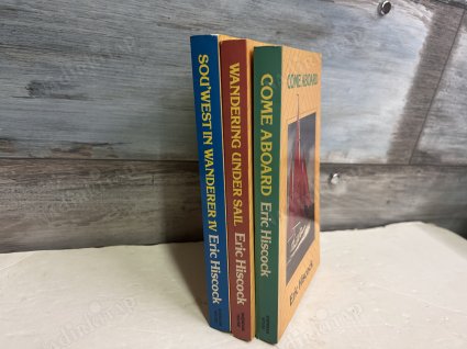 Eric Hiscock Books Wandering Wanderer Come Aboard Softcover Summer Reading 3 CİLT TAKIM