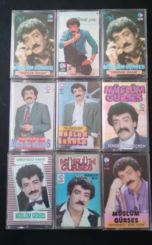 Müslüm Gürses - 9 adet Jelatininde Sıfır Kaset Lotu