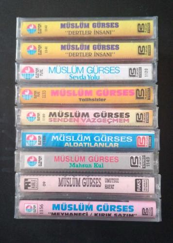 Müslüm Gürses - 9 adet Jelatininde Sıfır Kaset Lotu
