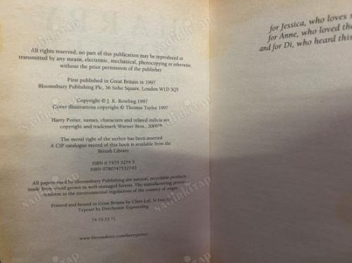 Harry Potter and The Philosopher's Stone BY J.K.ROWLING