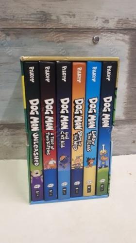 PİLKEY DOG MAN 6'LI KUTULU SET - LORD OF THE FLEAS-BRAW LOF THE WİLD-AND CAT KID-A TALE OF TWO KITTIES-UNLEASHED