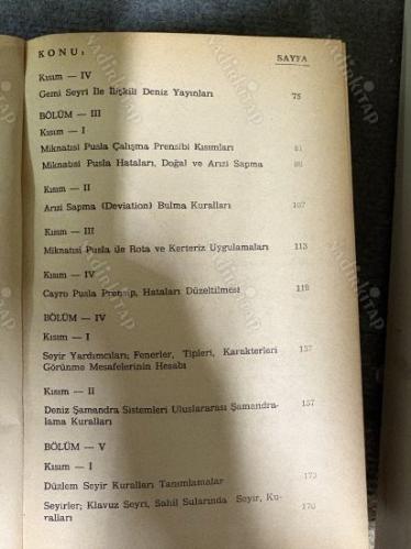 Orta Dereceli Endüstriyel Teknik Öğretim Okulları İçin Güverte Avlama - Güverte Gemi Seyri (Navigasyon)Cilt: 1-2 İTHAFLI İMZALI