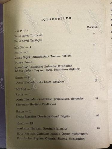 Orta Dereceli Endüstriyel Teknik Öğretim Okulları İçin Güverte Avlama - Güverte Gemi Seyri (Navigasyon)Cilt: 1-2 İTHAFLI İMZALI