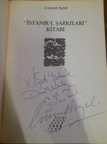 İSTANBUL ŞARKILARI KİTABI ( NO: 0023 ) İMZALI