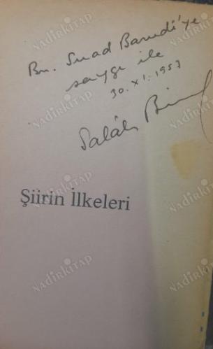 ŞİİRİN İLKELERİ (İMZALI)