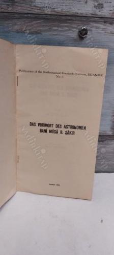 DAS VORWORT DES ASTRONOMEN BANİ MUSA B. ŞAKİR ZU DEN 