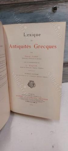 Lexique des antiquités grecques