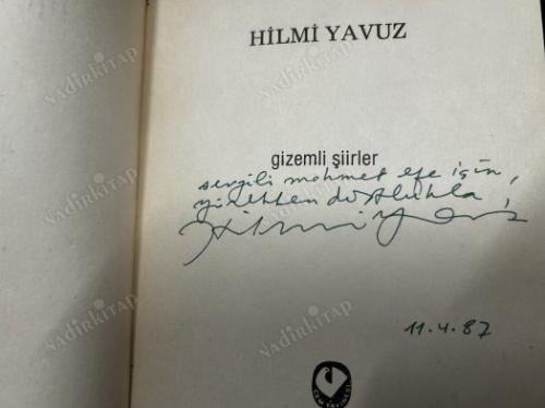 GİZEMLİ ŞİİRLER İTHAFLI-İMZALI
