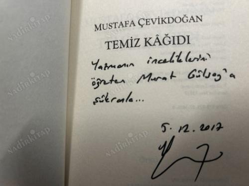 Temiz Kağıdı - birinci baskı imzalı