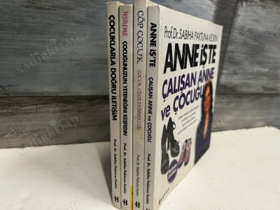 ANNE İŞ'TE ÇALIŞAN ANNE VE ÇOCUĞU OLMAK-ÇÖP ÇOCUK- ÇOCUĞUNUZUN YETENEĞİNİ KEŞFEDİN-ÇOCUKLARLA DOĞRI İLETİŞİM (4 Kitap)