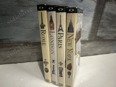 EYEWITNESS TRAVEL GUIDES 4 KİTAP -ROME- LONDON-PARIS-NEW YORK