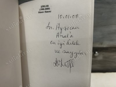 HÜSREV HATEMİ - ŞİİRLER (1990-2000) (İTHAFLI/İMZALI - BİRİNCİ BASKI)