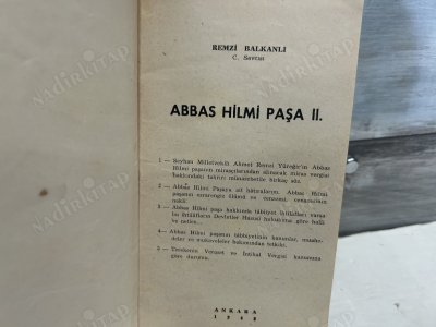 ABBAS HİLMİ PAŞA II.