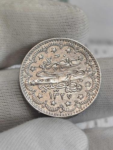 Sultan Reşat 1327/3 Gümüş 5 Kuruş
