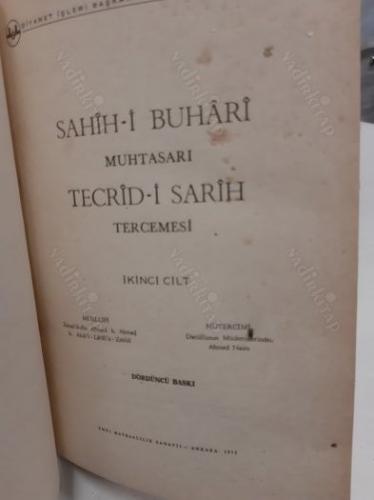 Sahih-i Buharî Muhtasarı Tecridi Sarih Tercemesi ve Şerhi 1. VE 5. CİLT EKSİK 10 KİTAP