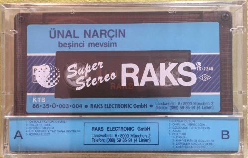 Ünal Narçın - Beşinci Mevsim (ambalajında KASET)