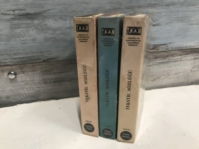 T.K.A.M TEKSTİL SÖZLÜĞÜ- TÜRKÇE-İNGİLİZCE- İNGİLİZCE TÜRKÇE - TÜRKÇE- ALMANCA 3 CİLT TAKIM