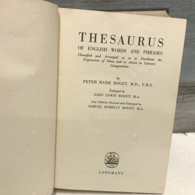 ROGET'S THESAURUS Of English Words And Phrases