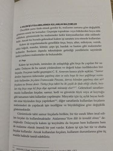 Türk Tezyinat Sanatında Kalem İşleri