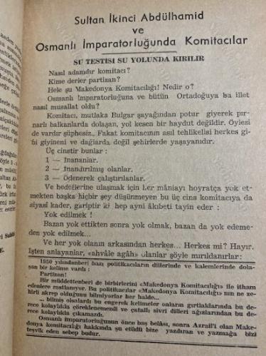 Sultan İkinci Abdülhamid Ve Osmanlı İmparatorluğunda Komitacılar