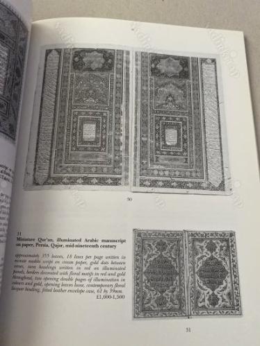 ORIENTAL MANUSCRIPTS AND MINIATURES - SOTHEBY'S KATALOG 16 OCTOBER 1996