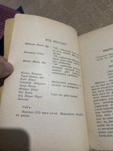 ÂŞAR SOYGUNCULARI-İNKILAP PİYESİ İKİ PERDE-1933 ilk basım