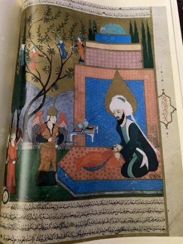 SELECTION OF 33 TURKISH MINIATURES, 33 seçme Türk minyatürü KAPAK DESENİ :NECMEDDİN OKYAY FOTO:ARA GÜLER İÇ KAPAK EBRU :MUSTAFA DÜZGÜNMAN