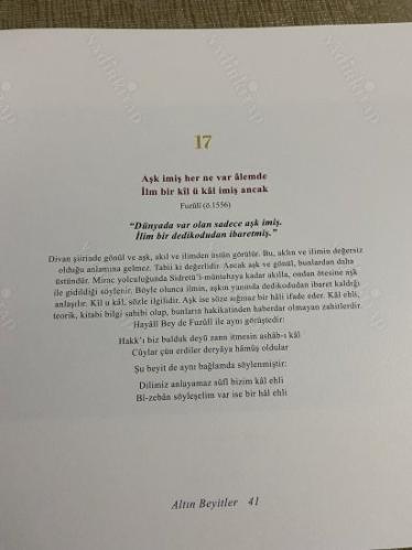 Altın Beyitler (ciltli)