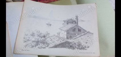 ÜNLÜ TÜRK RESSAMLARINDAN HOCA ALİ RIZA - ALBÜM - 15 KARAKALEM TABLO